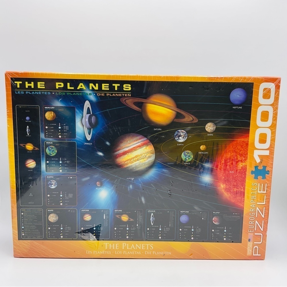 EUROGRAPHICS The Planets Puzzle 1000 Pieces Full Color Astronomy Earth 19”x26”